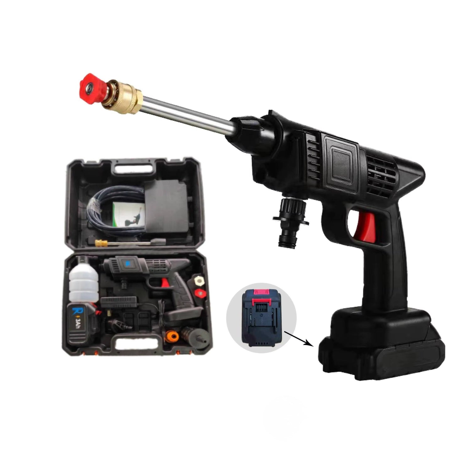 HydroJet Pro™-Sistema de limpieza a presión portátil para auto y hogar